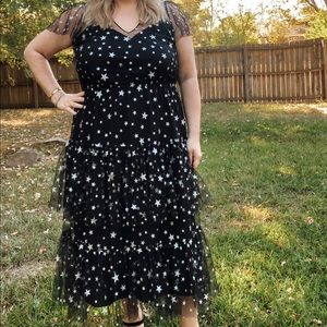 ModCloth mesh dress with stars. 1x